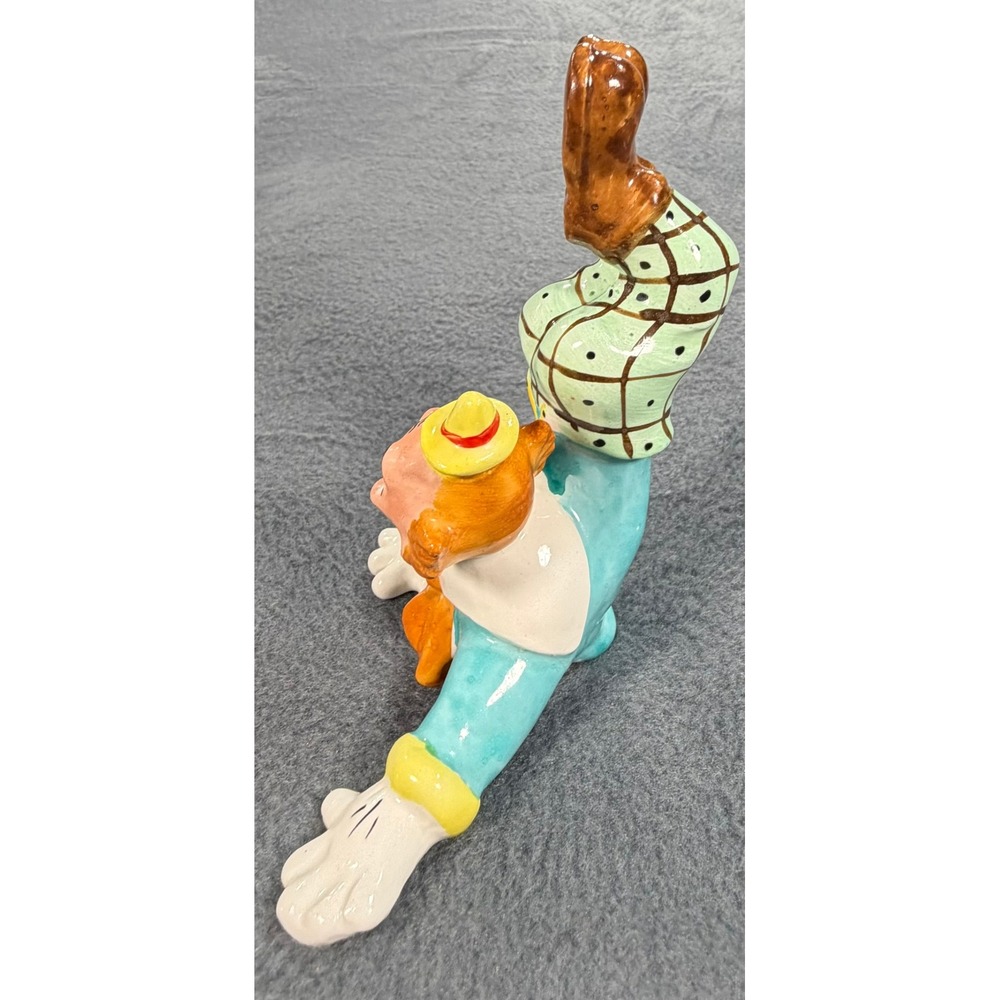Vintage 1956 Yona Original Ceramic Circus Clown Handstand Acrobat Figurine 5" - Picture 10 of 13